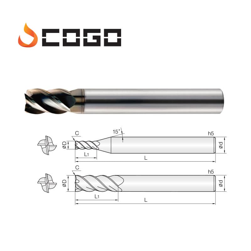 Non Symmetry Endmills