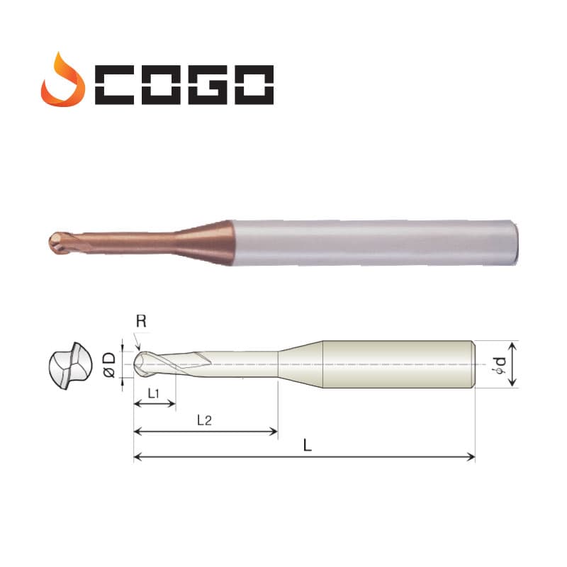 Rib Ball Endmills