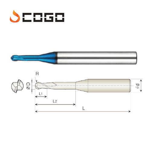 Rib Ball Endmills