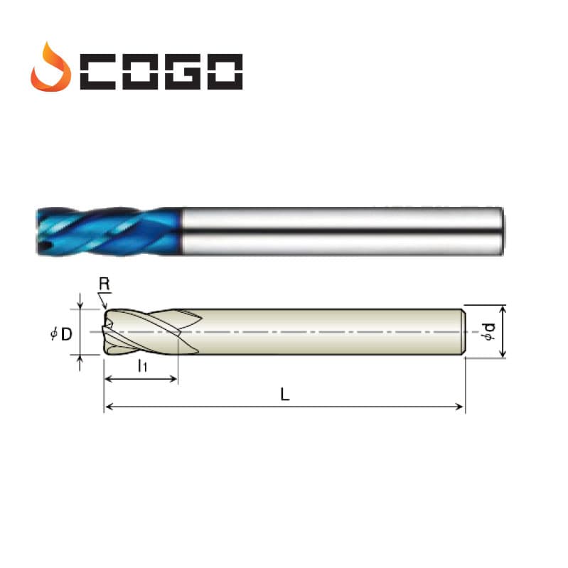 Corner Radius Endmills