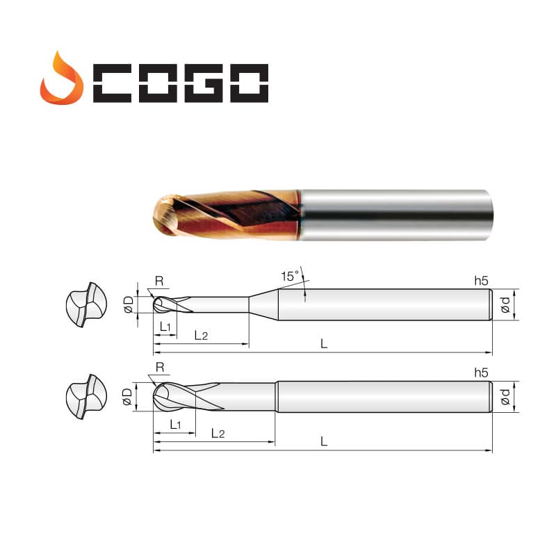 Rib Ball Endmills