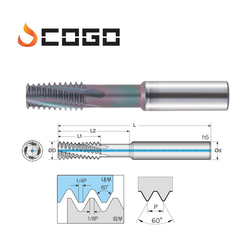 Helix Thread Mill for Aluminum