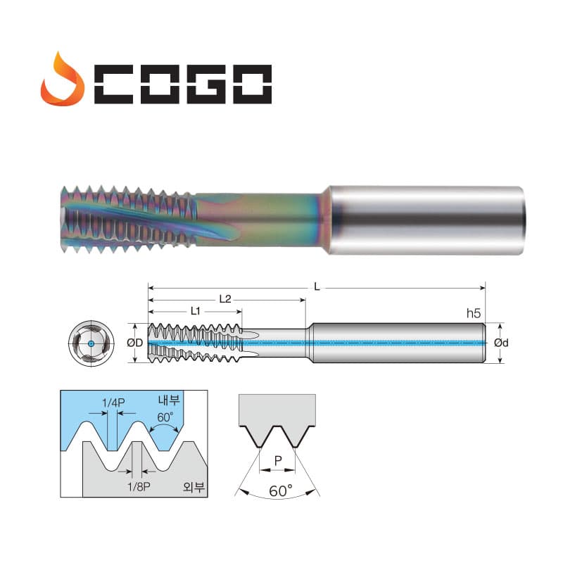 SUS Helix Thread Mill for SUS