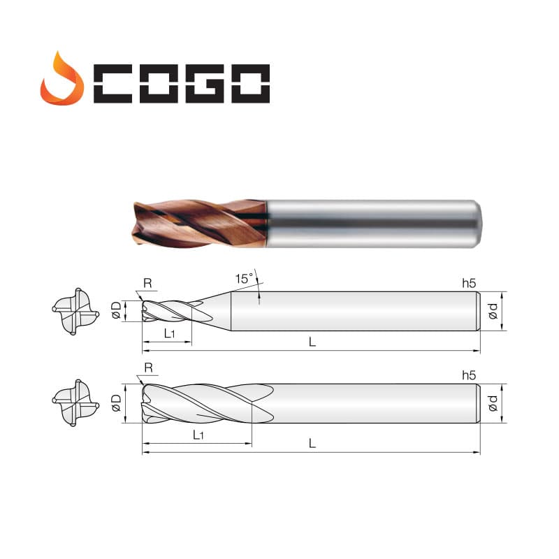 Corner Radius Endmills