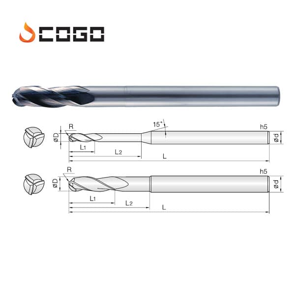 Micro Rib Ball End Mills