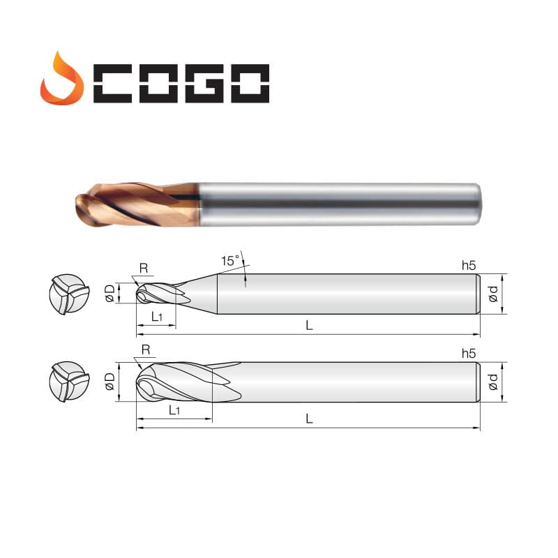 Standard Ball Endmills