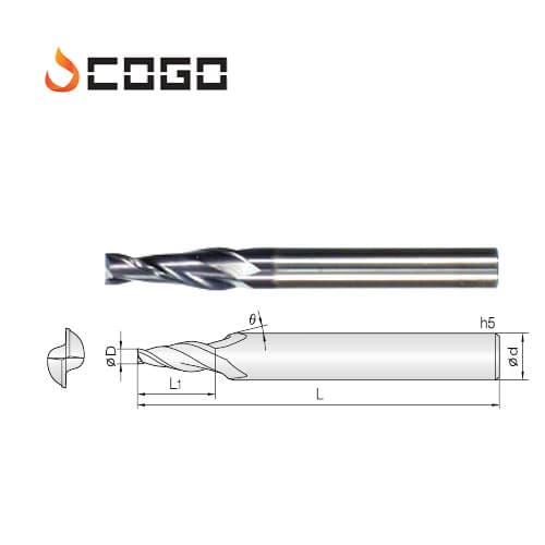 Carbide taper endmill for Generality