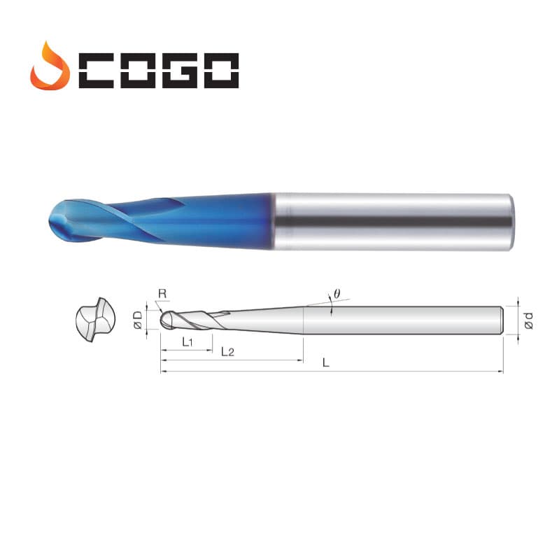 Taper Neck Ball Endmills