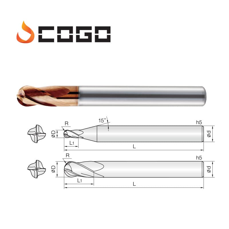 Standard Ball Endmills