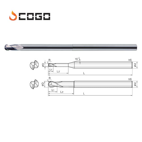 Micro Rib Ball End Mills